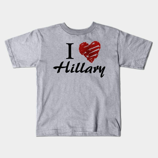 I love Hillary Kids T-Shirt by ESDesign